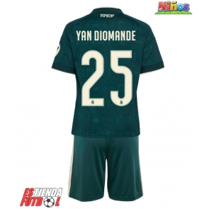 Real Madrid Yan Diomande #25 Segunda Equipación Niños 2026-27 Manga Corta (+ Pantalones cortos)